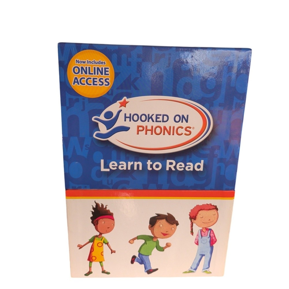 Hooked on Phonics Learn to Read Complete Kit Levels 1-8 Workbooks DVDs Books